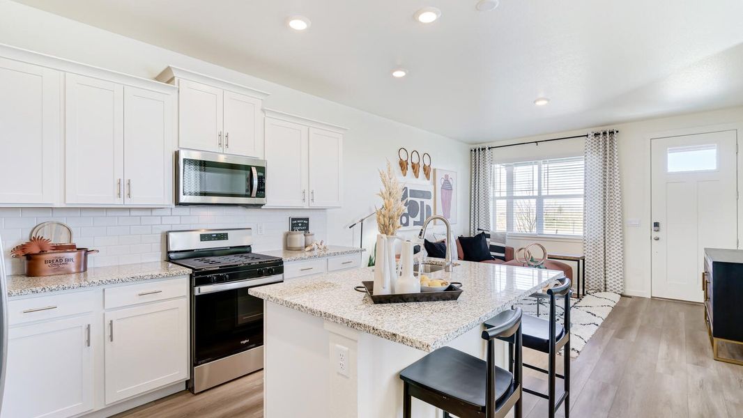 Furnished interior view inside a new home in Revere at Johnstown, Johnstown (Image 6). Furnished interior view inside a new home in Revere at Johnstown, Johnstown (Image 6).
