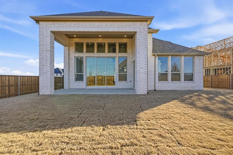Exterior details and patio area of a home in Star Trail, Prosper (Image 3).