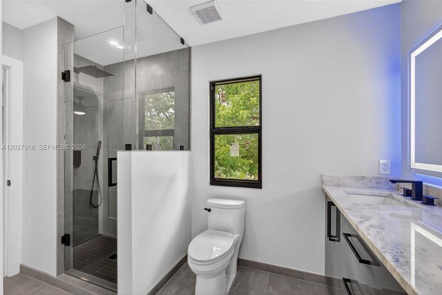 Furnished interior view inside a new home in , Palm Beach Gardens (Image 64).