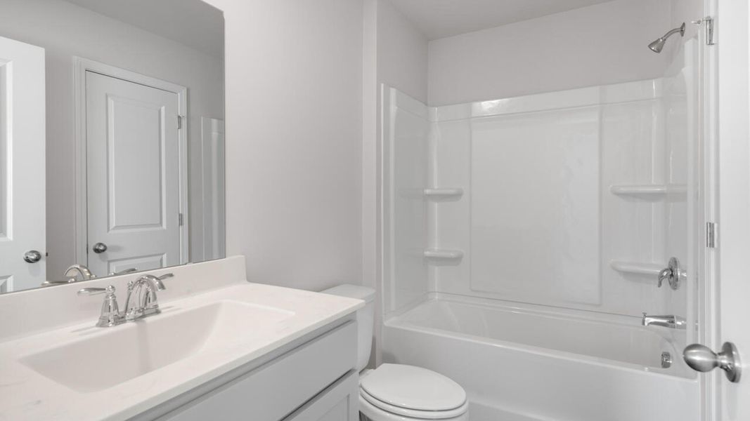 Furnished interior view inside a new home in The Landing at Sidbury Station, Castle Hayne (Image 11).