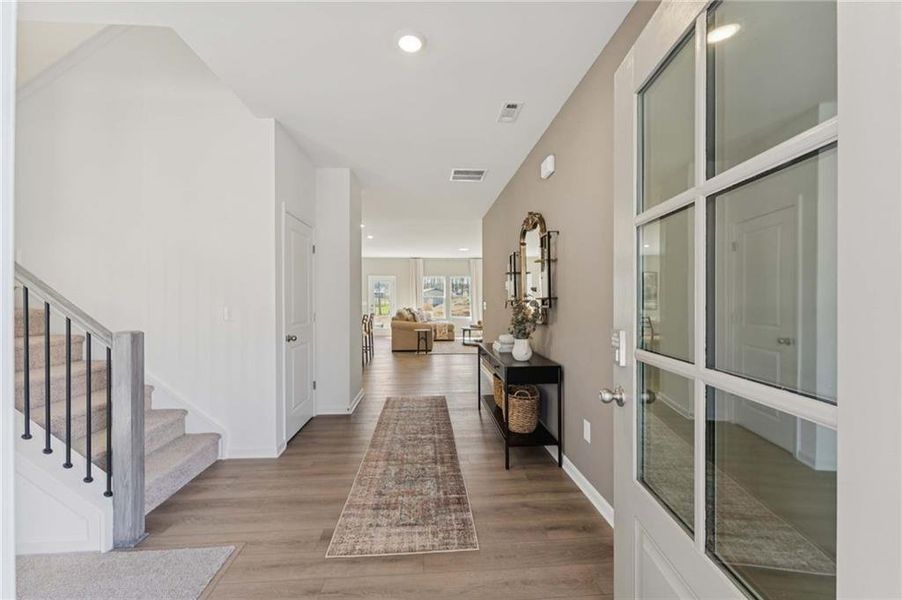 Furnished interior view inside a new home in , Dallas (Image 12).