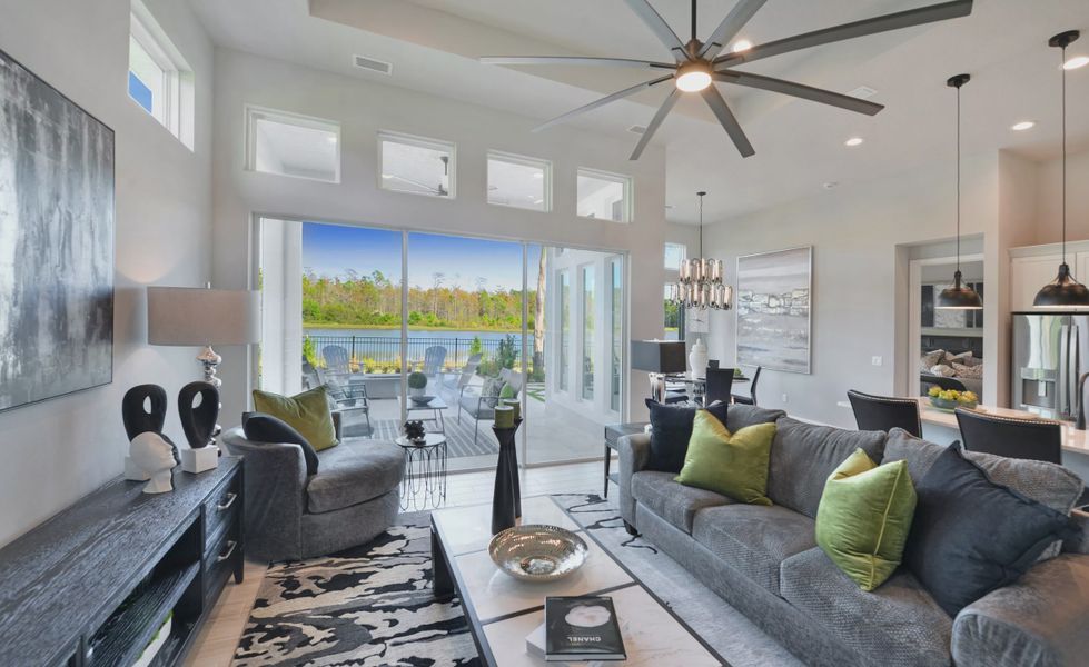 Furnished interior view inside a new home in Mosaic, Daytona Beach (Image 26). Furnished interior view inside a new home in Mosaic, Daytona Beach (Image 26).