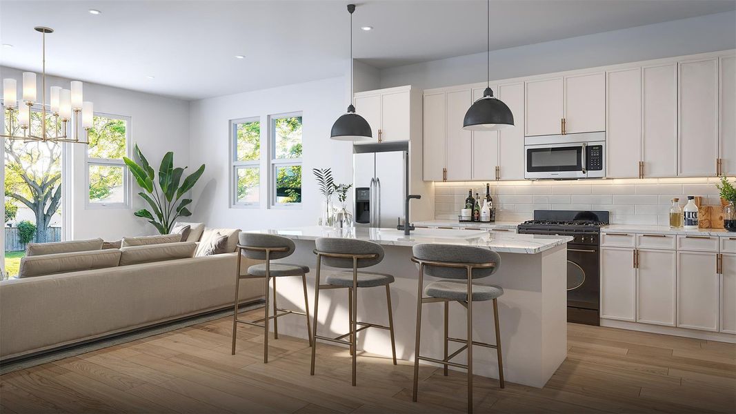 Furnished interior view inside a new home in , Houston (Image 6).