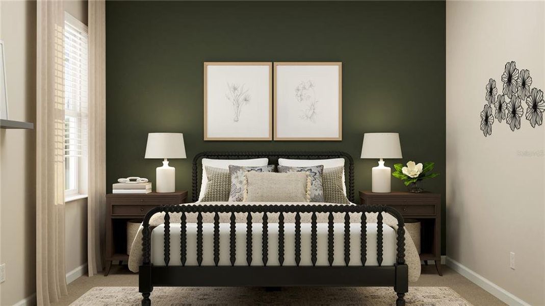 Furnished interior view inside a new home in The Glades at Crossprairie, St. Cloud (Image 21).