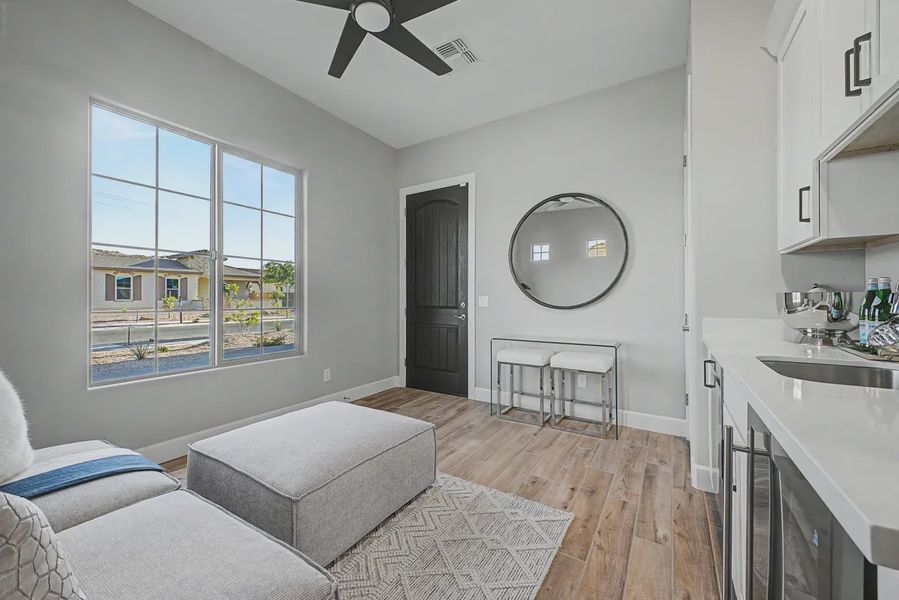 Furnished interior view inside a new home in Bellero Estates, Queen Creek (Image 38).