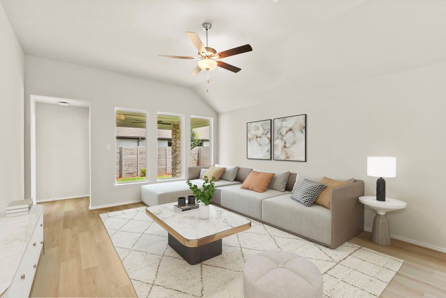 Furnished interior view inside a new home in Two Step Farm, Montgomery (Image 15). Furnished interior view inside a new home in Two Step Farm, Montgomery (Image 15).