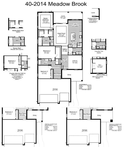 2D floor plan layout of this home in Windward, Lakewood Ranch, FL (Image 5).
