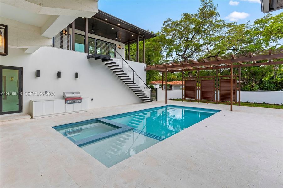 Exterior details and patio area of a home in , Coral Gables (Image 32).