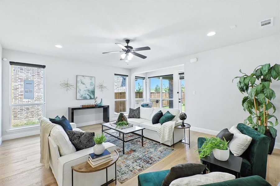 Furnished interior view inside a new home in , Lewisville (Image 12). Furnished interior view inside a new home in , Lewisville (Image 12).