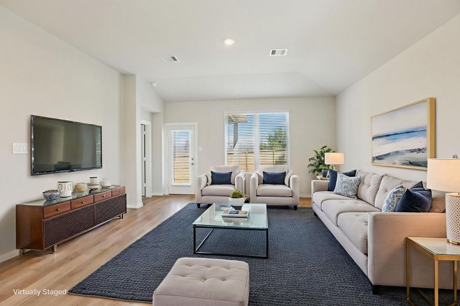 Furnished interior view inside a new home in Pine Lake Cove - Premier Series, Montgomery (Image 14).