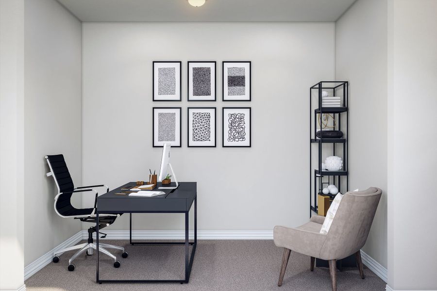 Representative furnished interior of a home built from the Blanco by Tri Pointe Homes in Mason Woods, Cypress (Image 17).