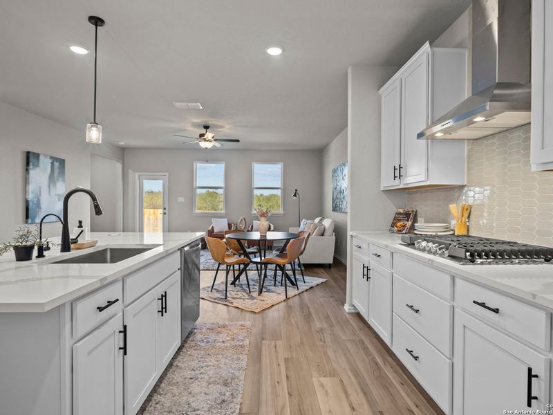 Furnished interior view inside a new home in Horizon Pointe, Converse (Image 16).