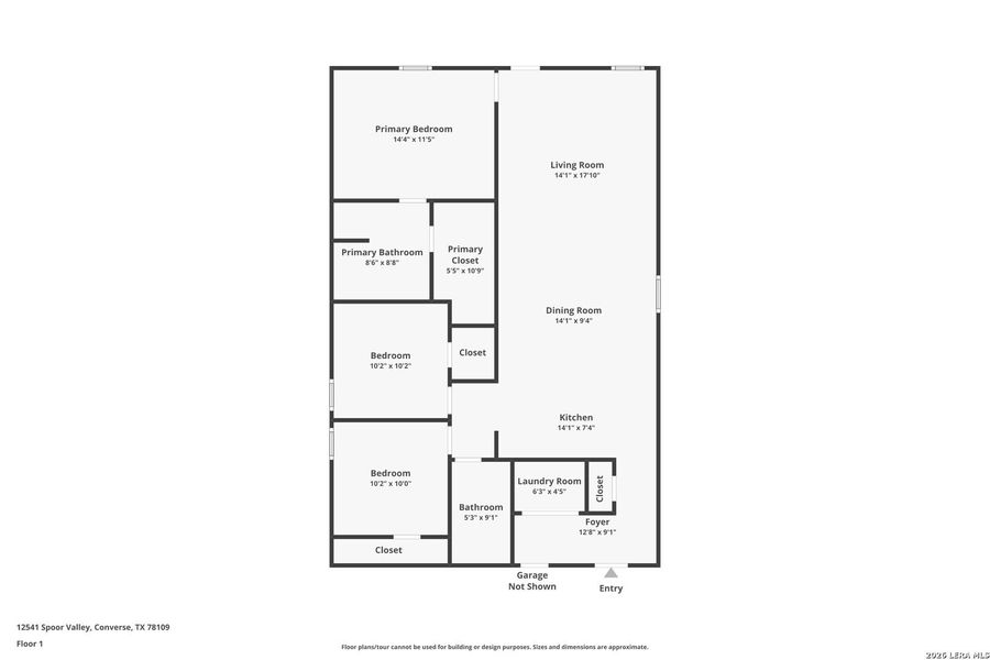 2D floor plan layout of this home in Avenida, Converse, TX (Image 4). 2D floor plan layout of this home in Avenida, Converse, TX (Image 4).