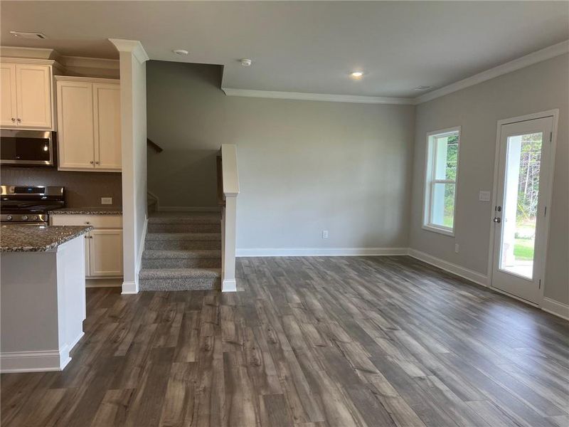 Spacious, unfurnished interior of a new home in Crofton Place Enclave, Snellville (Image 18). Spacious, unfurnished interior of a new home in Crofton Place Enclave, Snellville (Image 18).