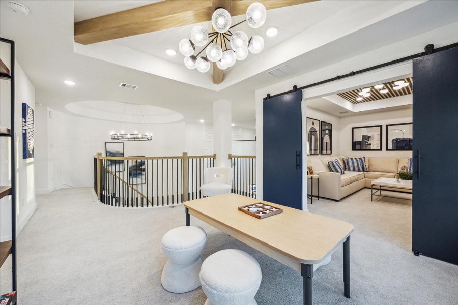 Furnished interior view inside a new home in Meridiana, Manvel (Image 15).