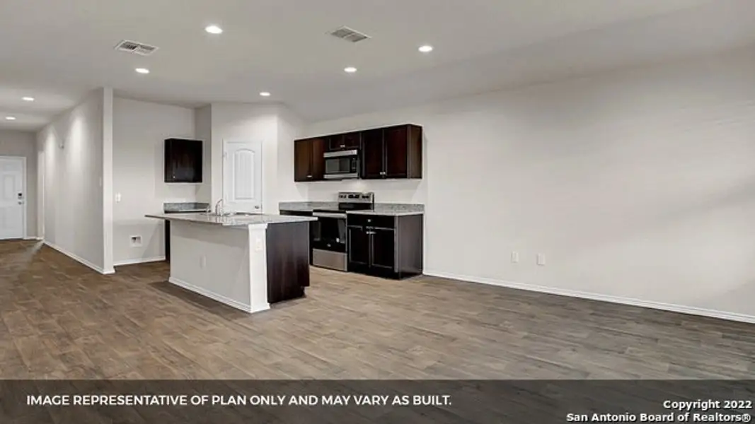 Furnished interior view inside a new home in Brookstone Creek, San Antonio (Image 3). Furnished interior view inside a new home in Brookstone Creek, San Antonio (Image 3).