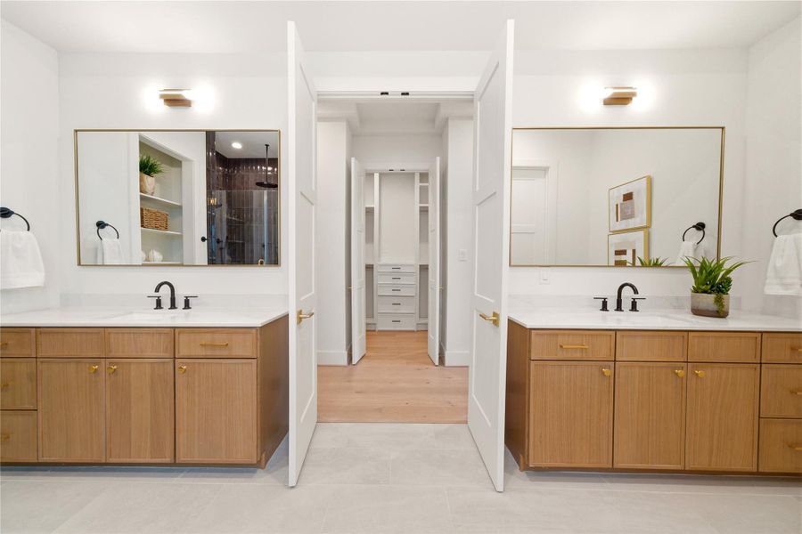 Furnished interior view inside a new home in , Houston (Image 18).