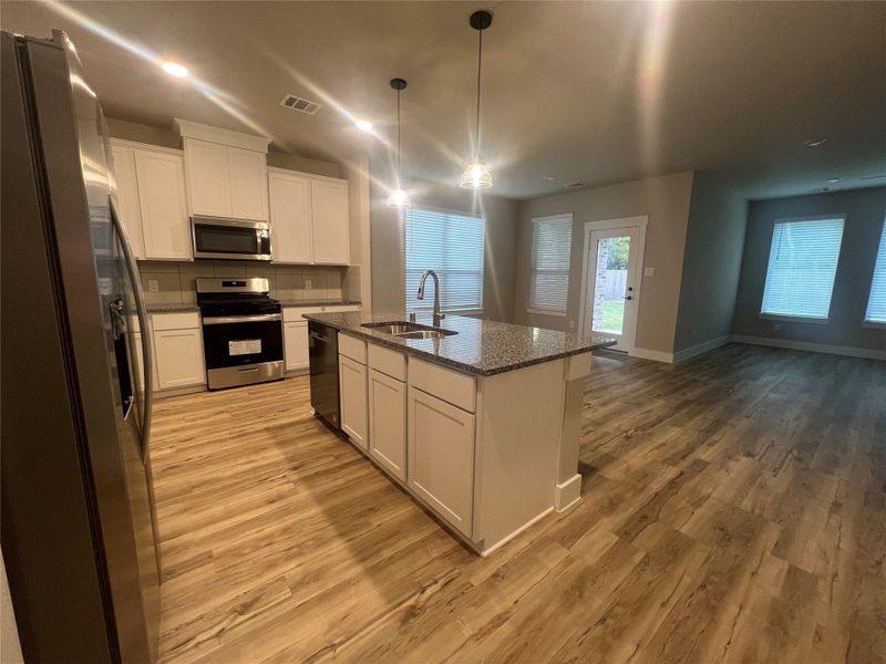 Furnished interior view inside a new home in Sorella 50s, Tomball (Image 8). Furnished interior view inside a new home in Sorella 50s, Tomball (Image 8).