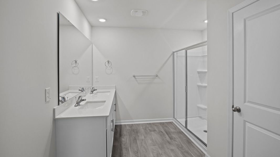 Furnished interior view inside a new home in Madeline Farm, New Bern (Image 9). Furnished interior view inside a new home in Madeline Farm, New Bern (Image 9).