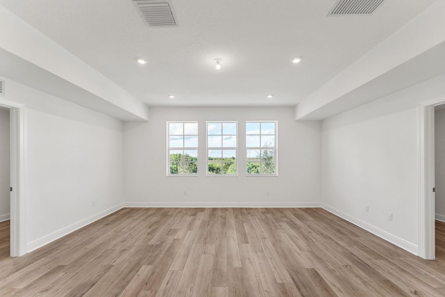 Representative unfurnished interior of a home built from the Zinnia by Mattamy Homes in Newfield, Palm City (Image 17).