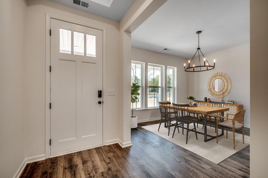 Furnished interior view inside a new home in The Oaks, Goose Creek (Image 3).