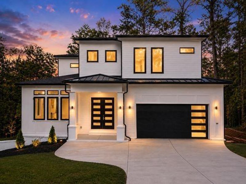 Front exterior of a new home in , Atlanta, GA, highlighting curb appeal (Image 36).