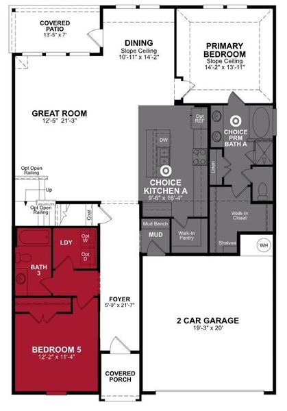 Beazer Homes Lake Pointe at Paloma Creek Rainier floorplan.