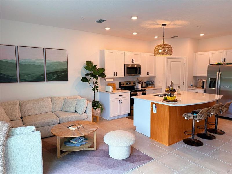 Furnished interior view inside a new home in , St. Cloud (Image 7). Furnished interior view inside a new home in , St. Cloud (Image 7).