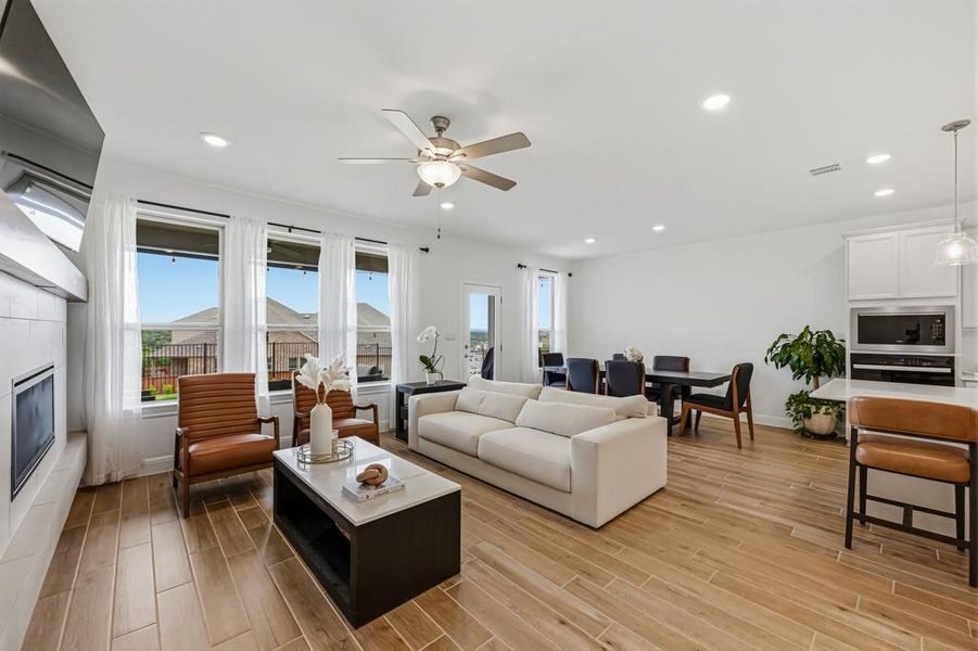 Furnished interior view inside a new home in West Cypress Hills, Spicewood (Image 10).