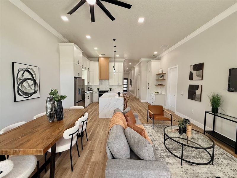 Furnished interior view inside a new home in , Orlando (Image 38).