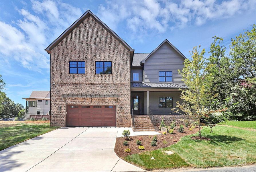 Front exterior of a new home in , Charlotte, NC, highlighting curb appeal (Image 23).
