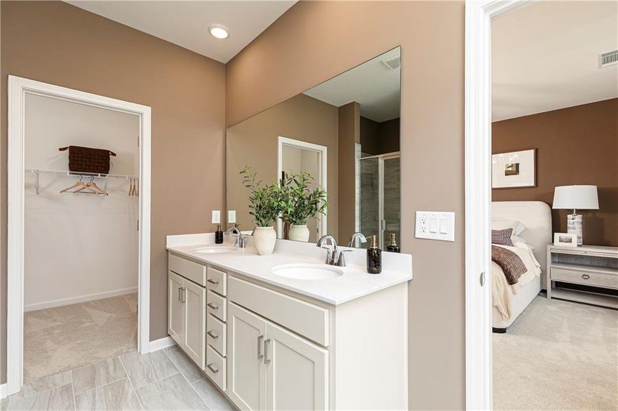 Furnished interior view inside a new home in The Beacon at Old Peachtree Single Family Homes, Lawrenceville (Image 9).