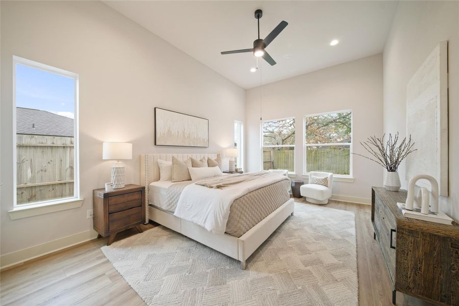 Furnished interior view inside a new home in , Houston (Image 33).