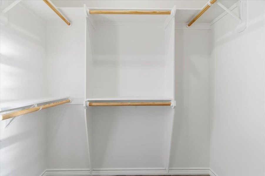 View of spacious closet