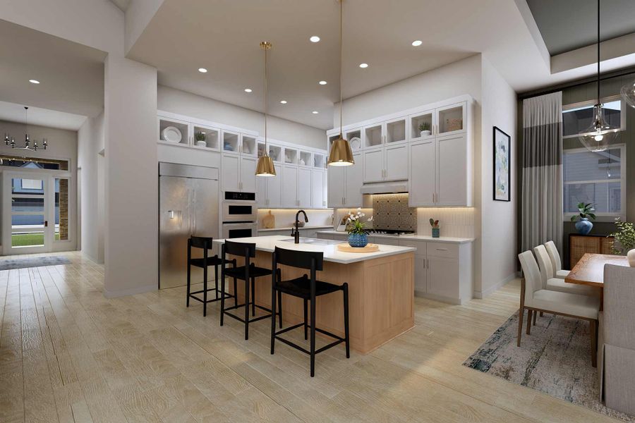 Representative furnished interior of a home built from the The Chatfield by David Weekley Homes in Northshore at Lakewood Village - Estate Series, Lakewood Village (Image 5).