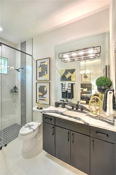 Furnished interior view inside a new home in The Estates at Brown's Landing, Port Orange (Image 16).