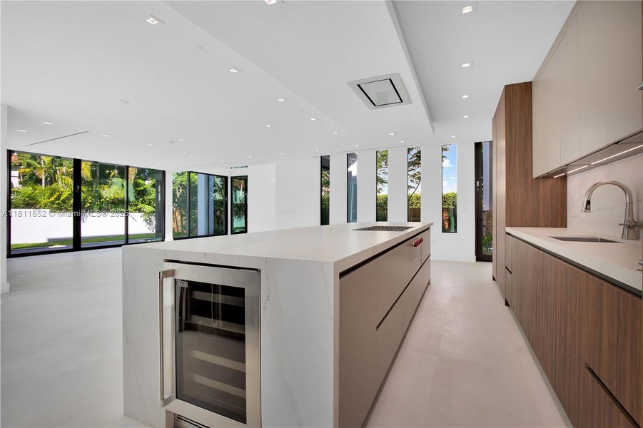 Kitchen with view of the living area. Kitchen with view of the living area.