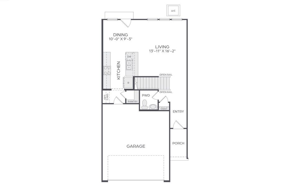 2D floor plan layout of this home in Enclave at Chadwick Farms, Northlake, TX (Image 6).