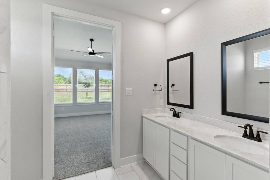 Furnished interior view inside a new home in Alsatian Oaks, Castroville (Image 15).