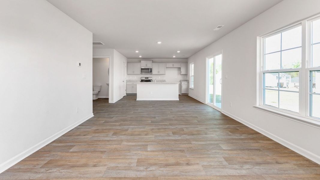 Representative unfurnished interior of a home built from the PENWELL by D.R. Horton in Aurora Acres, Snow Camp (Image 15).