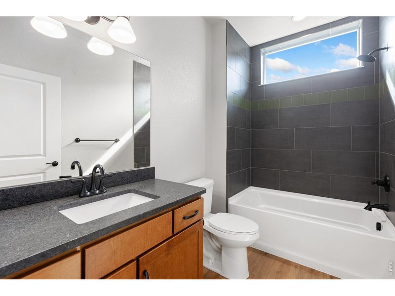Furnished interior view inside a new home in Northfield at Old Town - Vista Collection, Fort Collins (Image 9).