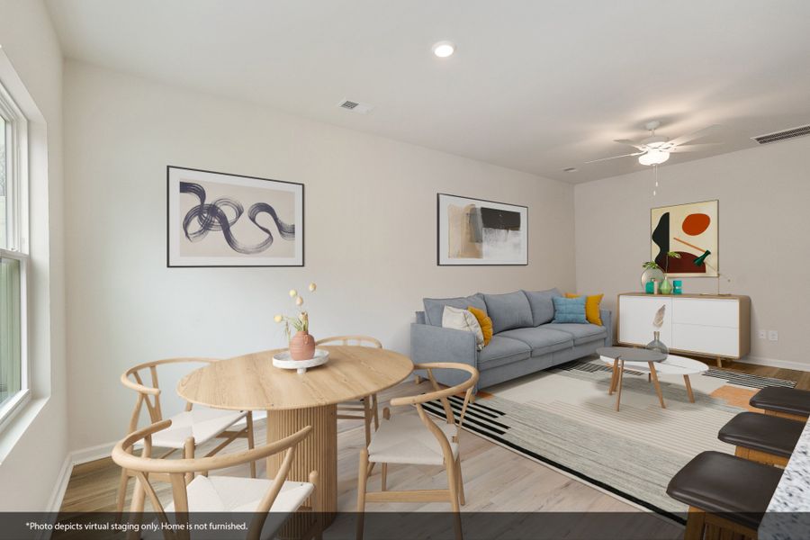 Furnished interior view inside a new home in Edwards Station, Taylors (Image 7). Furnished interior view inside a new home in Edwards Station, Taylors (Image 7).
