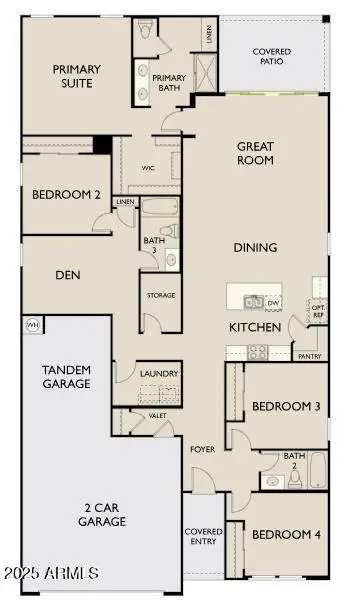 Sage Floorplan 4 Panel Slider L Garage