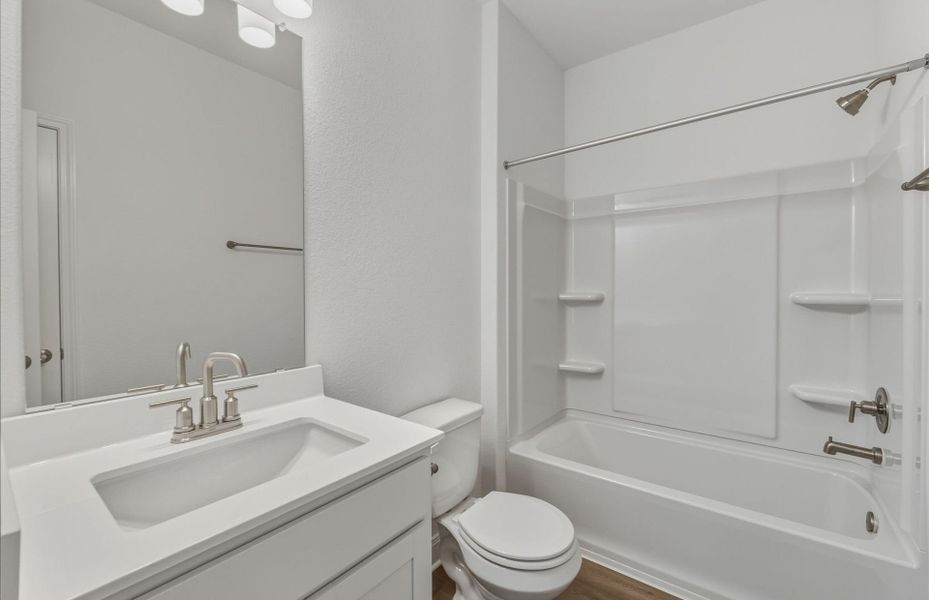 Furnished interior view inside a new home in Patterson Ranch, Georgetown (Image 8). Furnished interior view inside a new home in Patterson Ranch, Georgetown (Image 8).