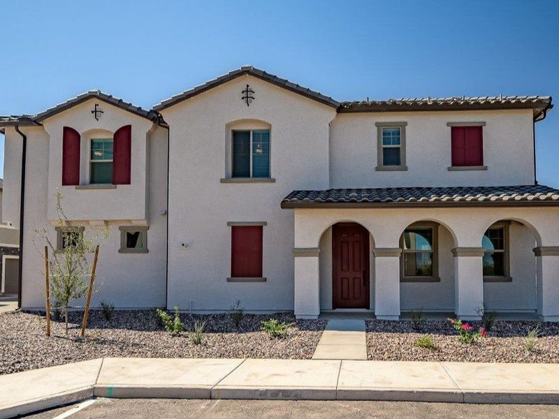 Exterior details and patio area of a home in Ironwood Villages at North Creek, Queen Creek (Image 4).