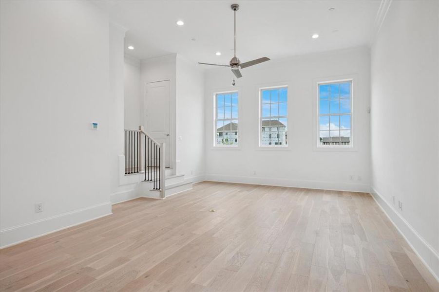 Spacious, unfurnished interior of a new home in Addison Grove, Addison (Image 15).