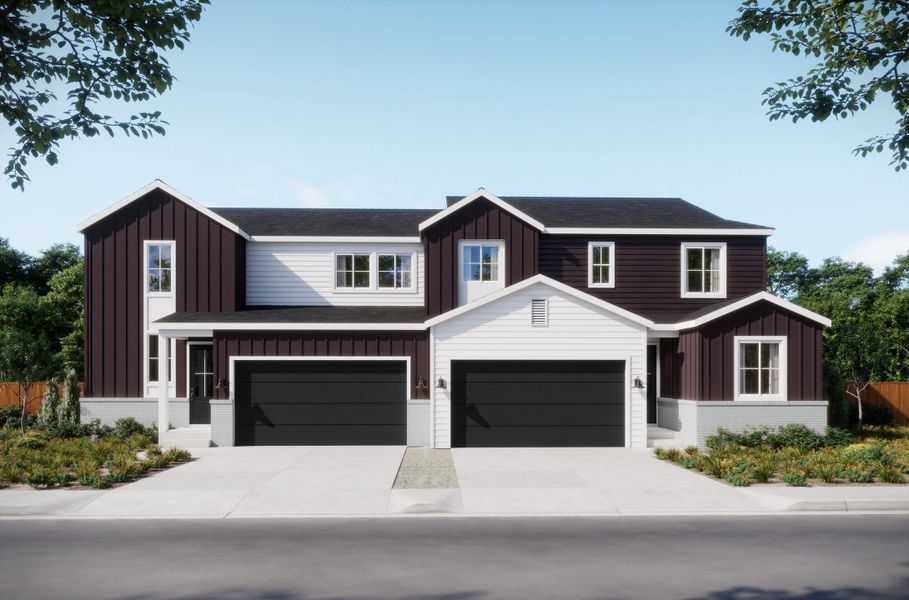 Representative exterior photo of a completed home built from the 2 by Trumark Homes in Trumark Homes at Tanterra, Parker, CO (Image 18).