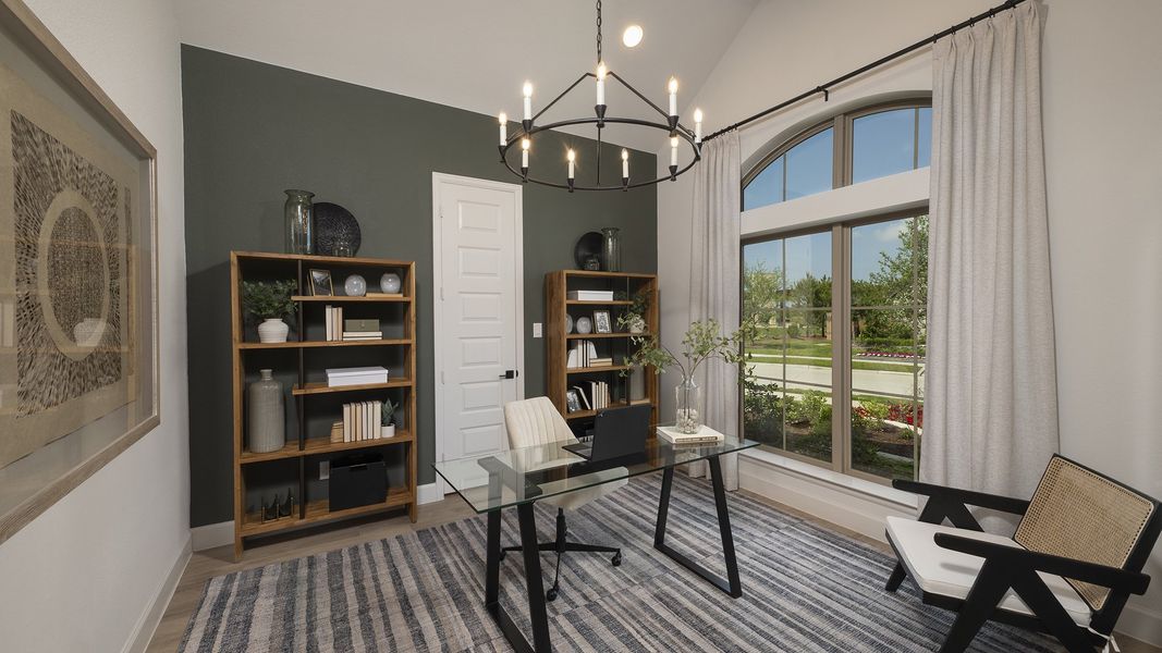 Furnished interior view inside a new home in Midline, Houston (Image 31).