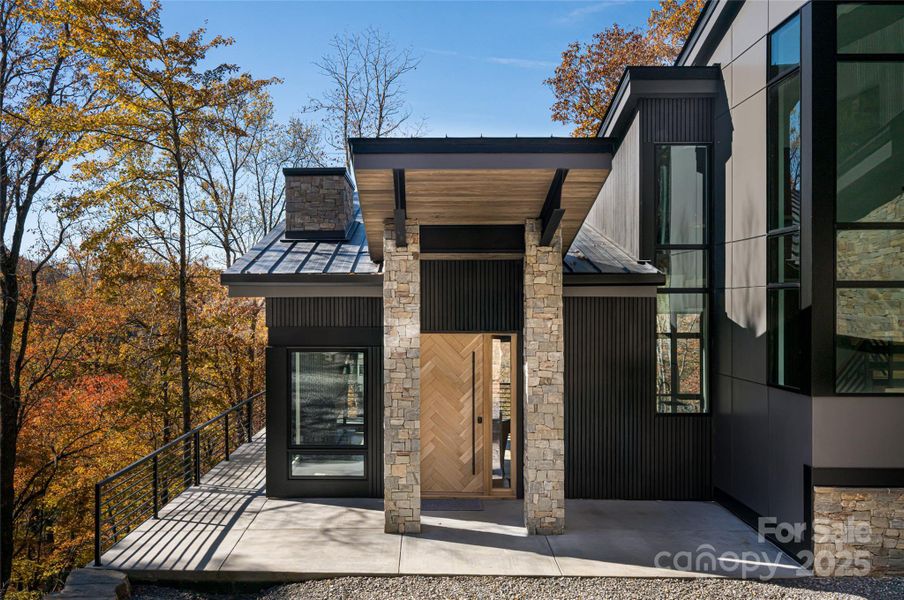 Exterior details and patio area of a home in , Montreat (Image 24).