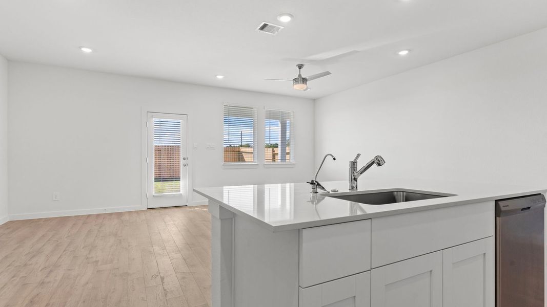 Furnished interior view inside a new home in Villarosa at Tamarron, Katy (Image 15).